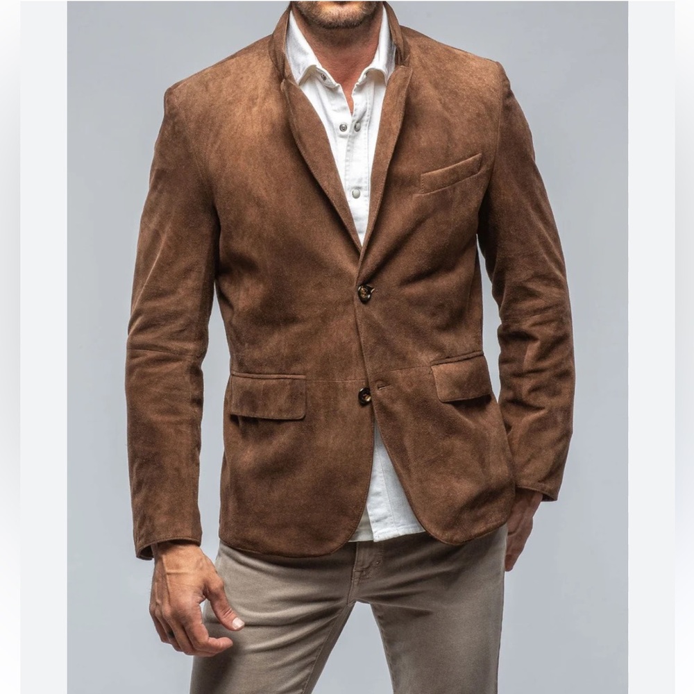 Gimo’s Tan Leather Blazer